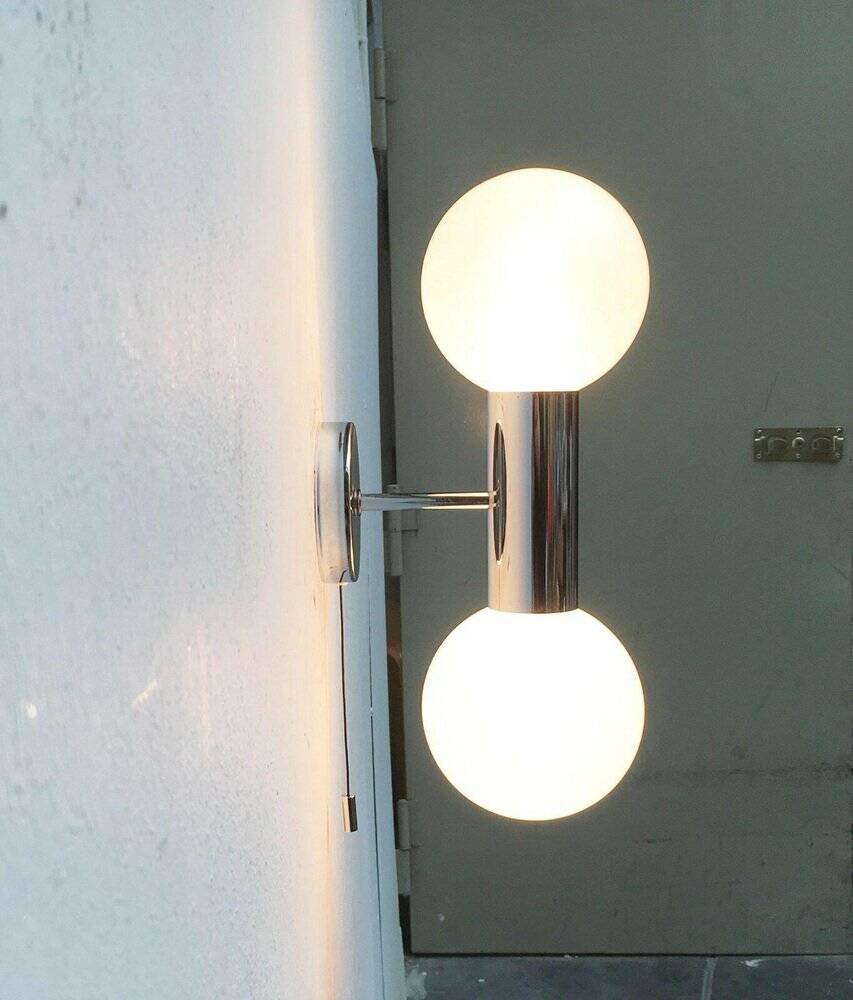 Vintage Space Age wall lamp by Motoko Ishii for Staff, 1970s.