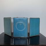 Old triptych barber mirror