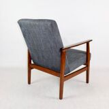 Vintage Black Club Armchair, 1970s