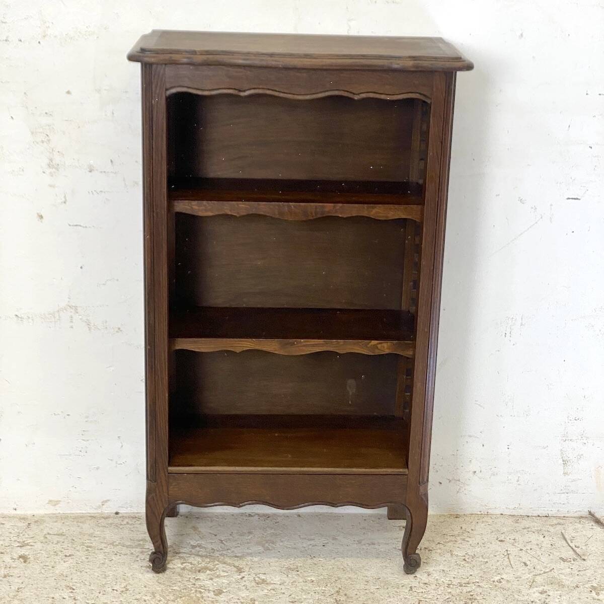 Small vintage 1950s Bibus oak bookcase