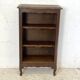 Small vintage 1950s Bibus oak bookcase