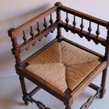 Vintage fireplace corner chair