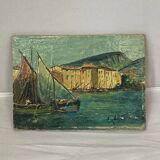 Small boats painting