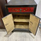 Bedside table / antique Asian accent furniture
