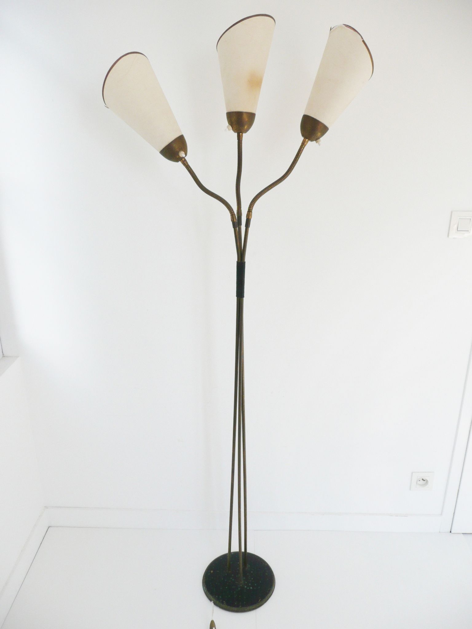 Typical lamp 1950-3 arm flexible 50s design vintage 50's
