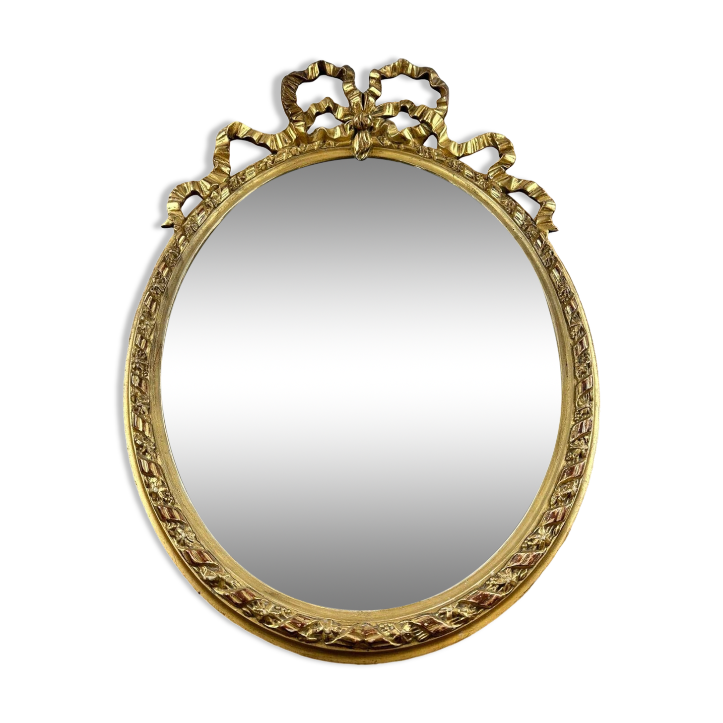Louis XVI style oval mirror
