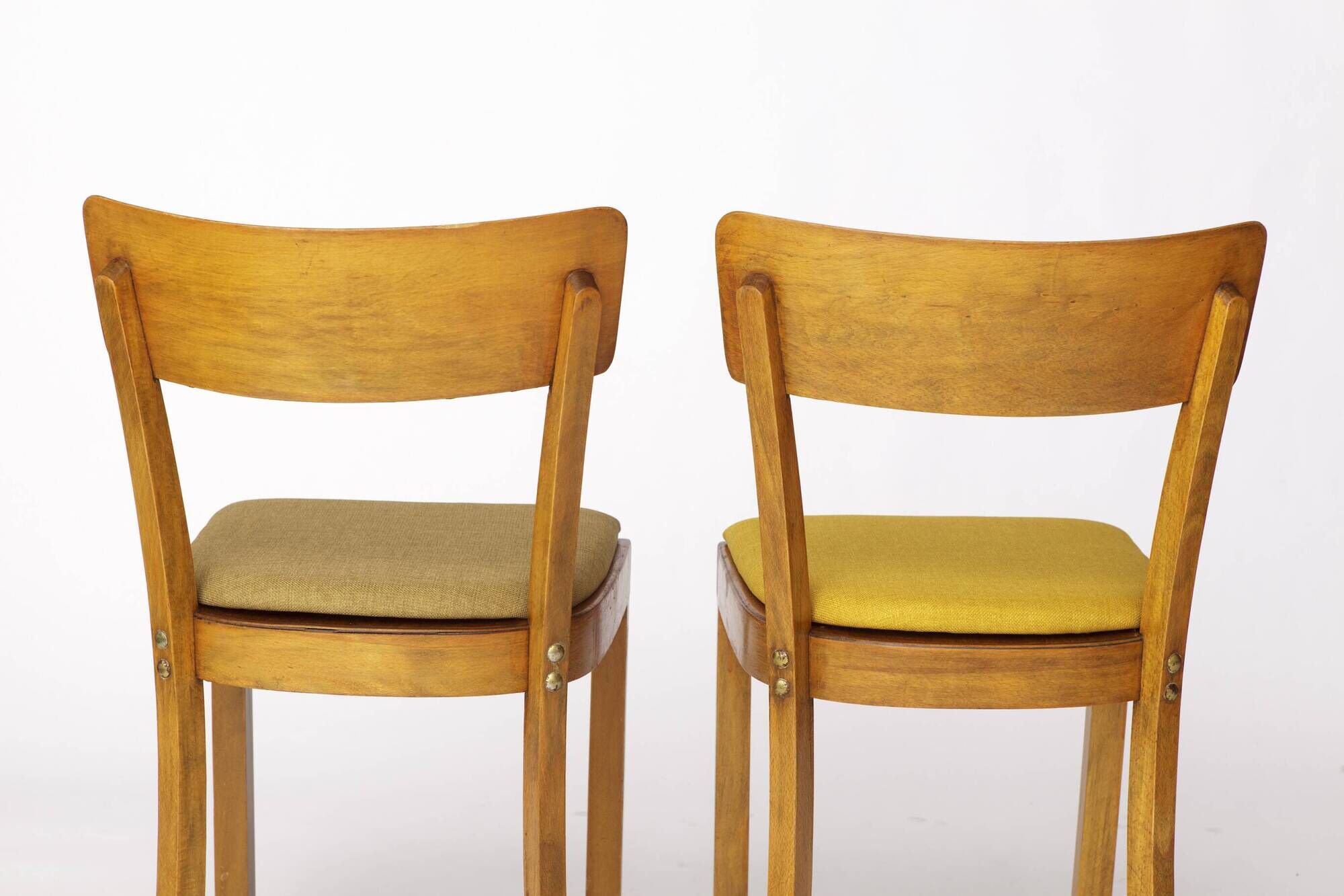 Set of 4 Vintage Frankfurter Chairs – 1960s/1970s German Mid Century
