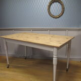 Restored vintage dining table