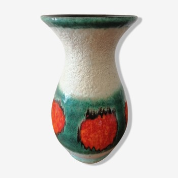 Vase céramique scheurich 1960 allemand n o 522 20