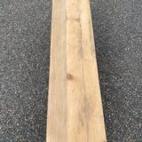 Renovated vintage farmhouse bench in raw solid wood