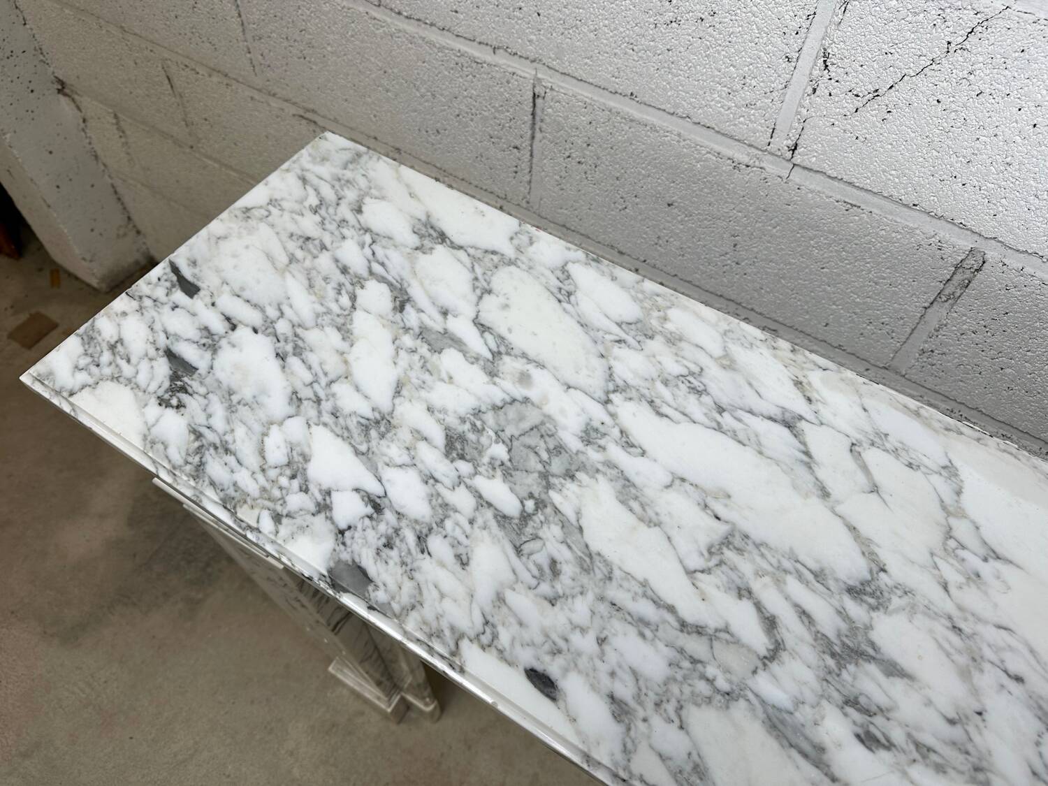 Louis XVI style marble fireplace