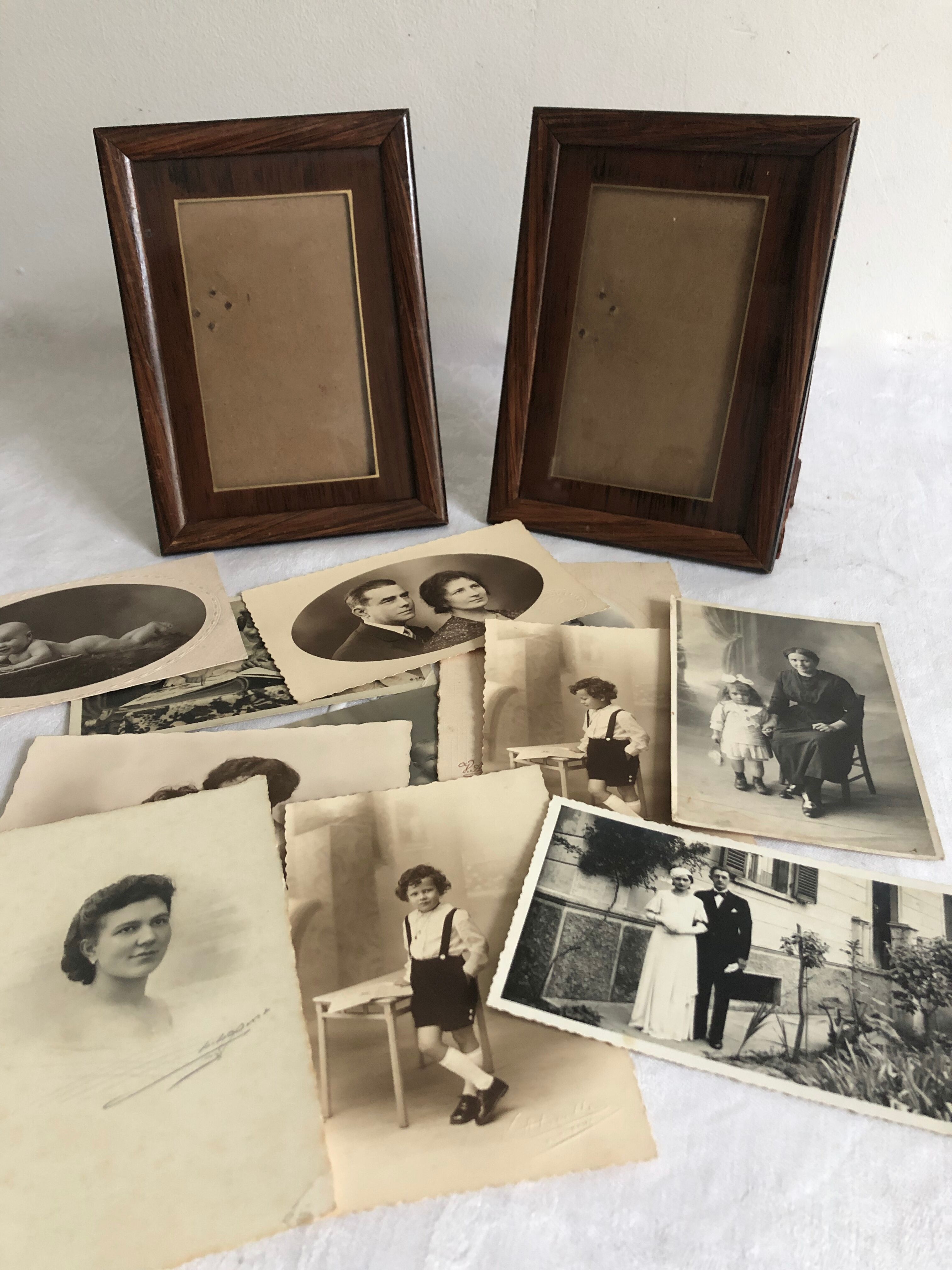 Set of two old frames