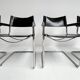 Leather Chairs by Mart Stam and Marcel Breuer, 1970s, Set of 4