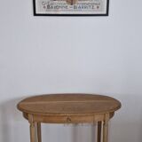 Louis XVI style oak desk console table