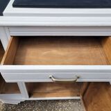 1930 Art Deco sideboard with floral motifs and marble top