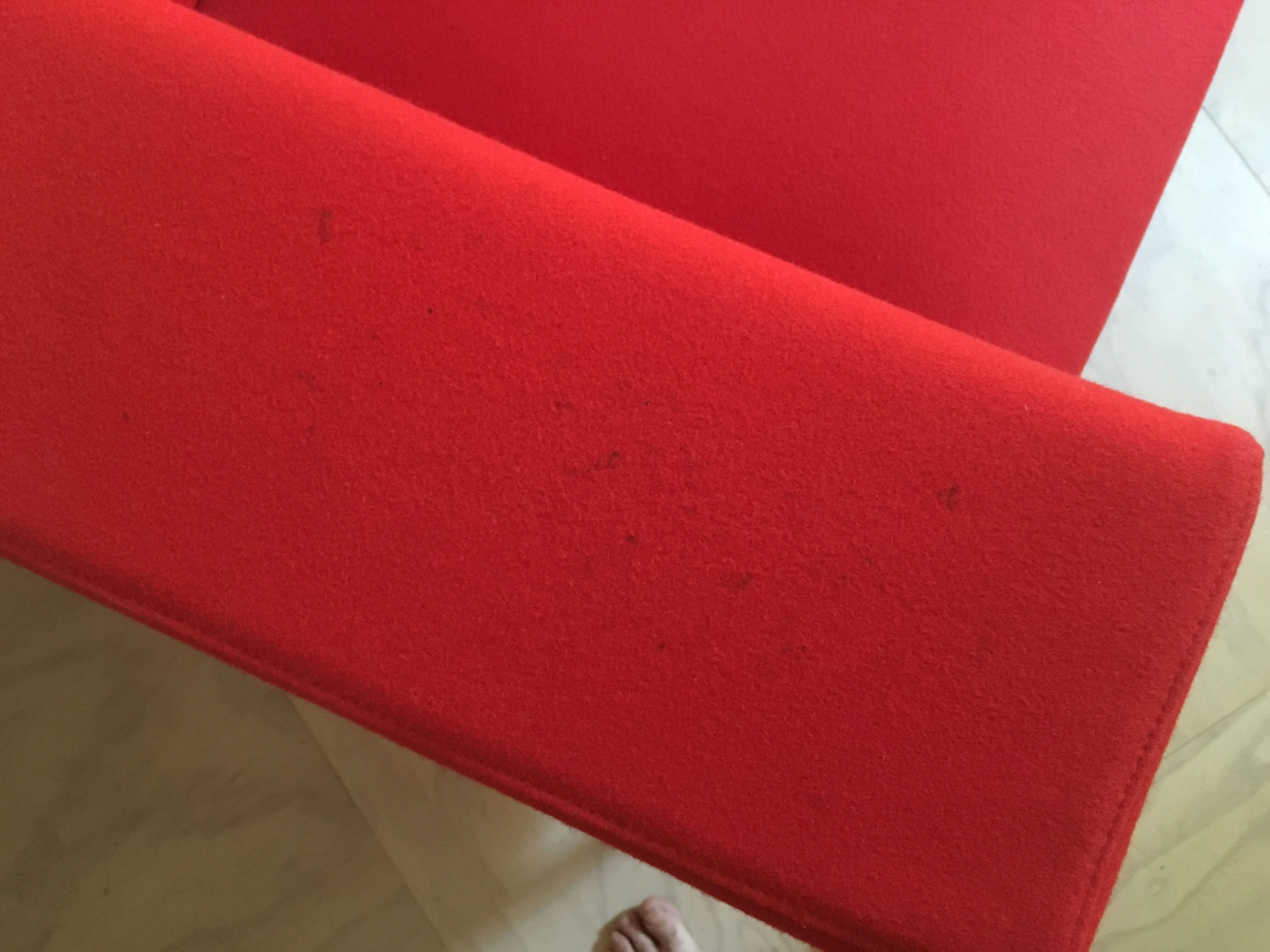 Red sofa Allen MDF Italia by Bruno FATTORINI 1998