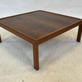 Vintage coffee table rosewood 70's design minimalist