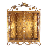 Decorative display case shelf in gilded metal 1940
