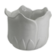 Cache pot en forme de tulipe porcelaine blanc vintage