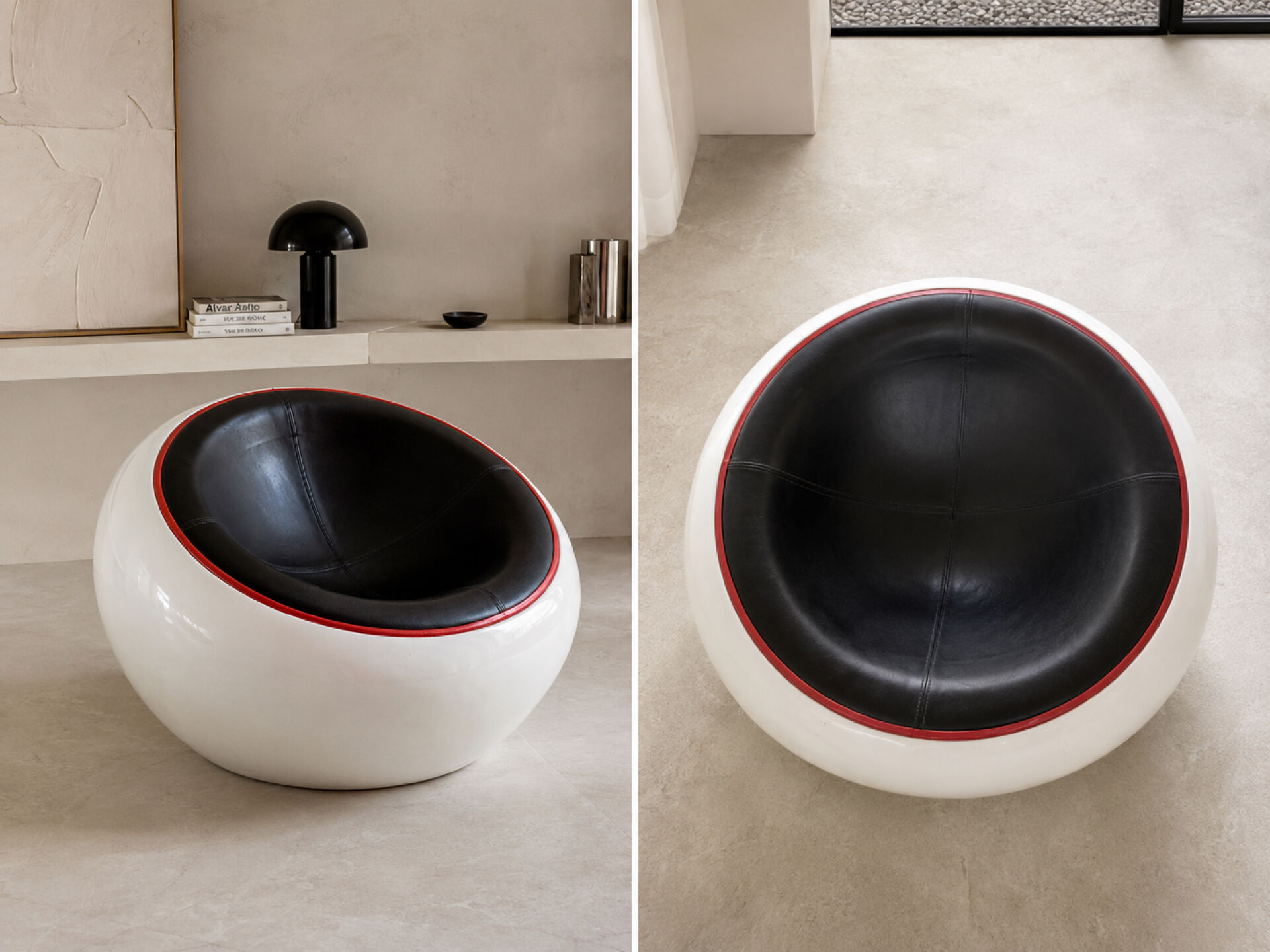Egg Pod Ball Chair Space Age in fibreglass – 1960s/70s