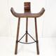Brutalist tripod high stool 1960 vintage