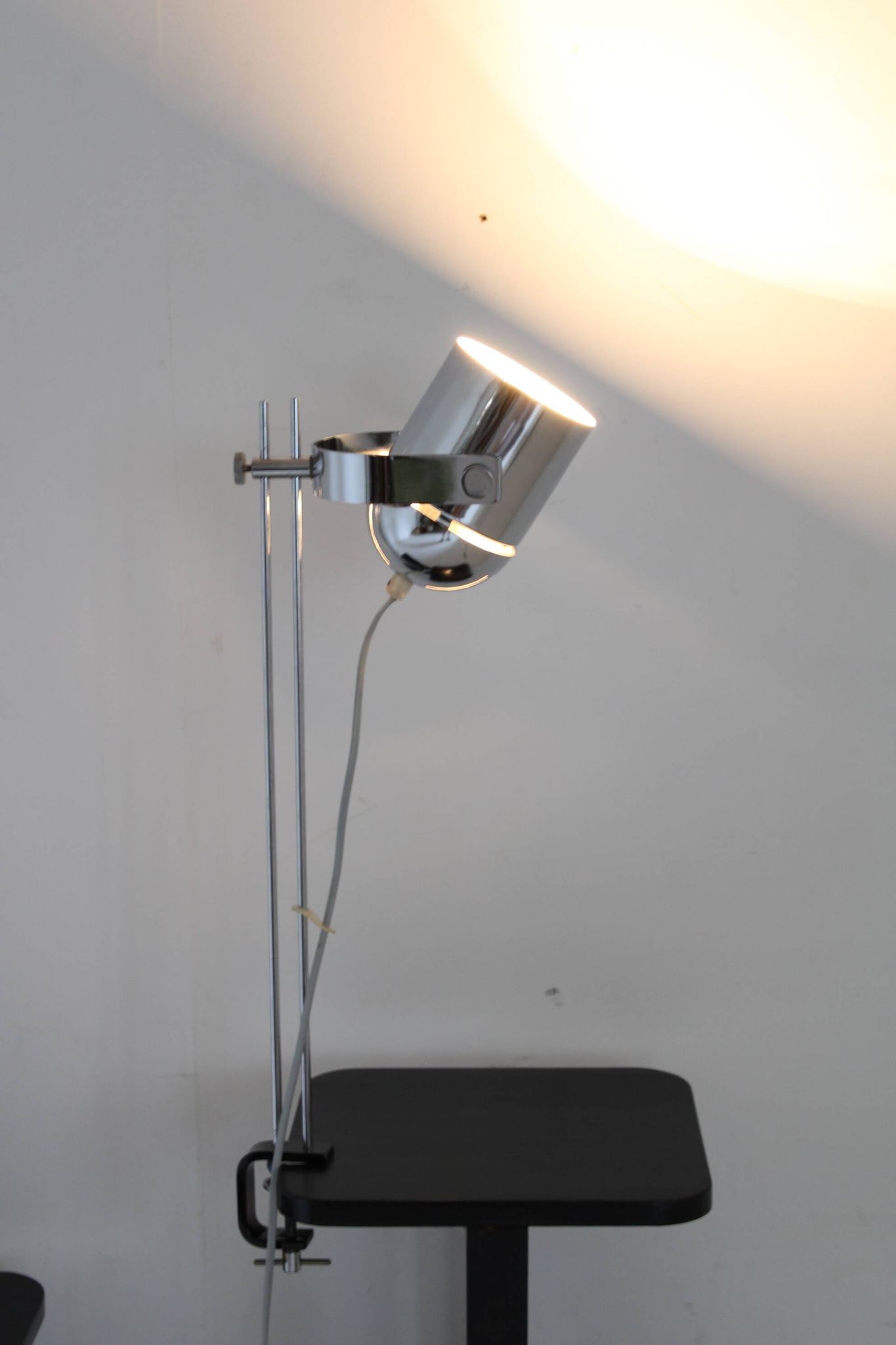1970s Stanislav Indra Chrome Plated Table Lamp, Czechoslovakia