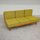 Banquette Daybed jaune vif par Drevotvar, ex Tchécoslovaquie 1960