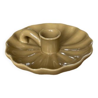 Ceramic cellar rat candle holder