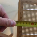 Tubular frame and cane cantilever desk chair Marcel Breuer