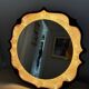 PAN Keramik illuminated ceramic wall mirror, West Germany, 1970s