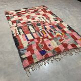 Multicolored berbere wool carpet 169x250cm