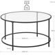 Glass coffee table - timeless and modern