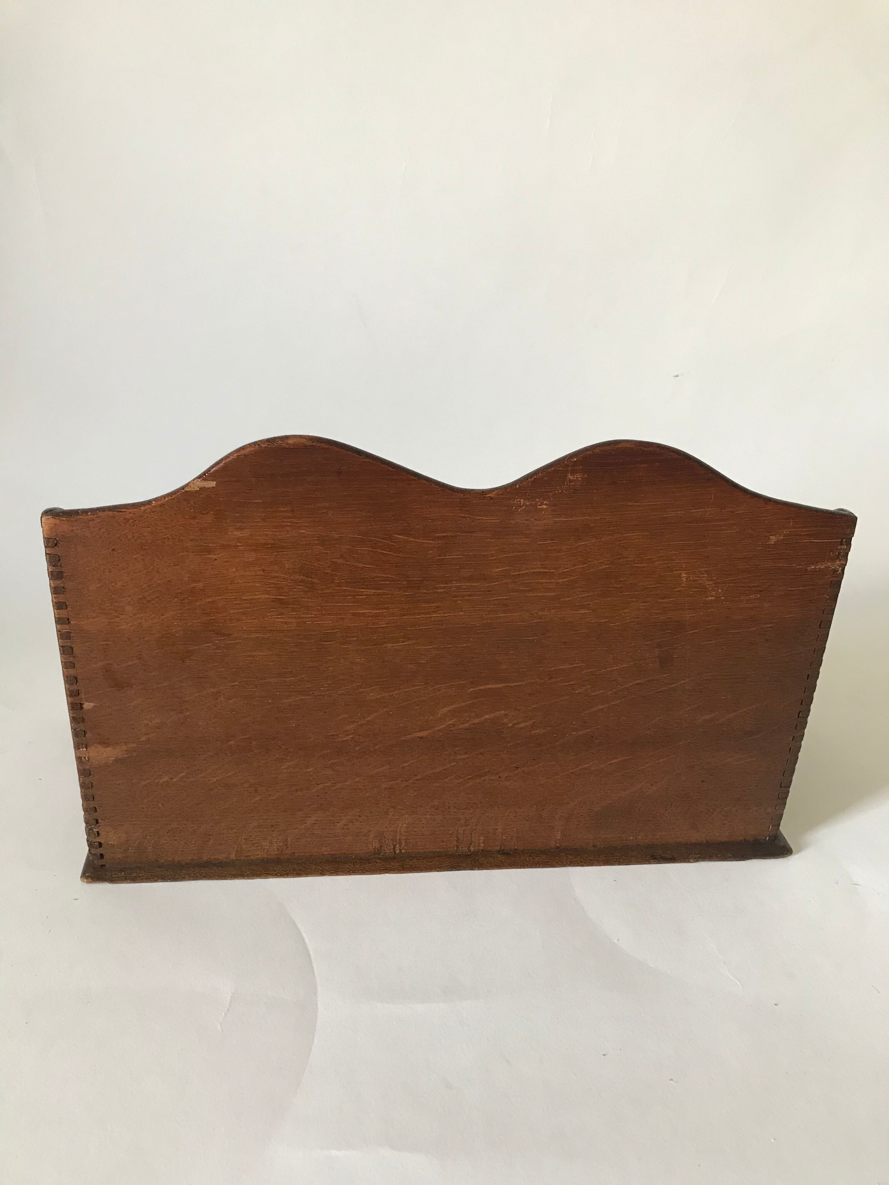 Old wooden mail door