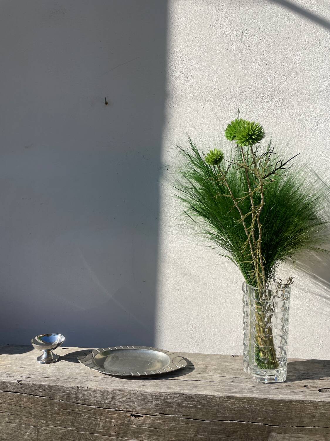 Pewter dish 1900 signed Alice and Eugène Chanal
