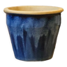 Handmade ceramic blue pot cover