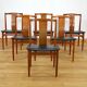 6 Danish teak chairs from 1960 by Henning Sorensen