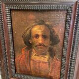 Oil painting on canvas Russian school late 19th century with portrait of a man Riabouchkine