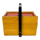 Red 50s wood worker, sewing box