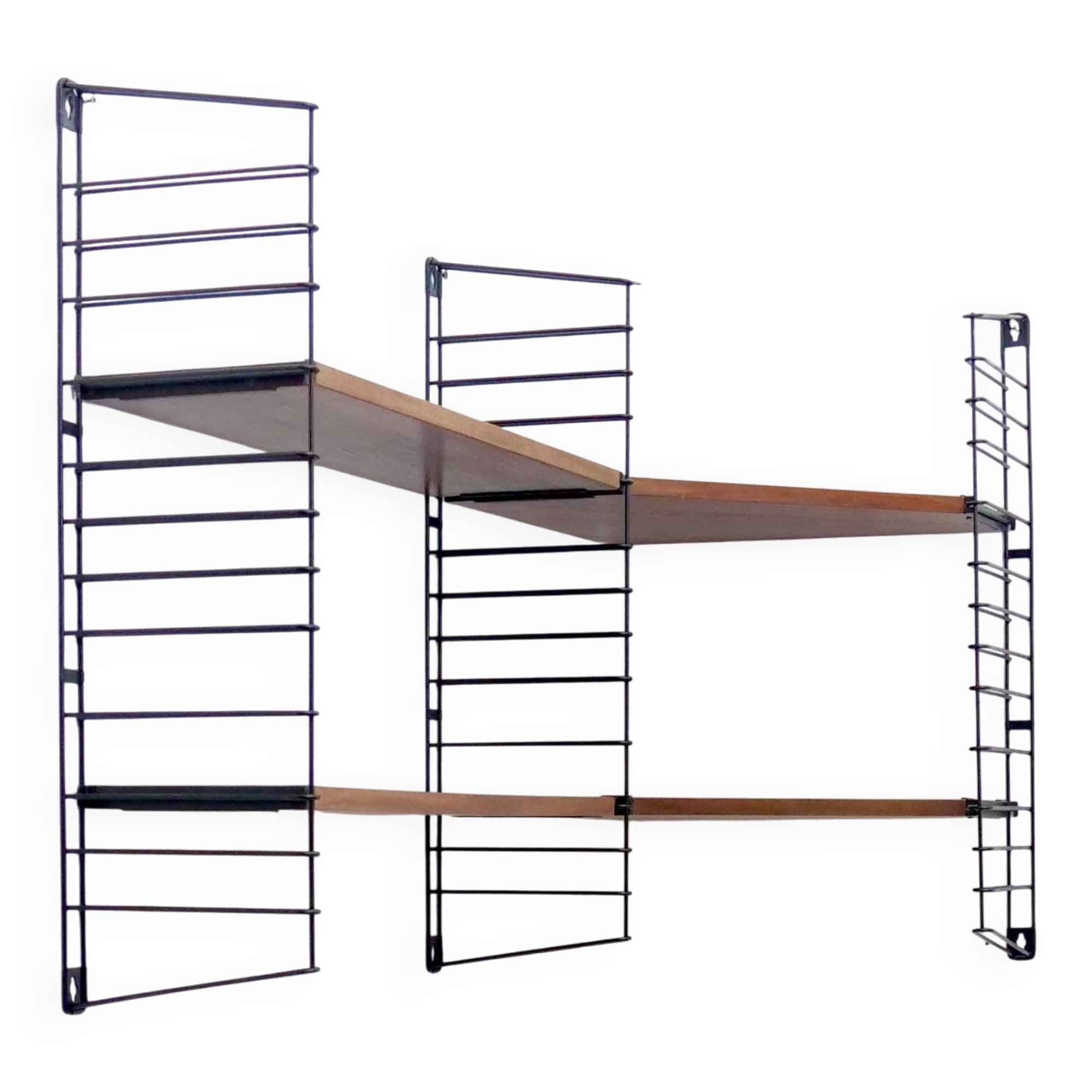 Corner wall shelf Tomado in teak wood
