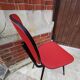 Lot de chaises vinyle rouge