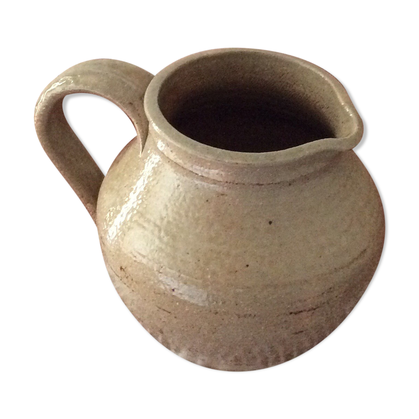 Glazed sandstone jug pitcher