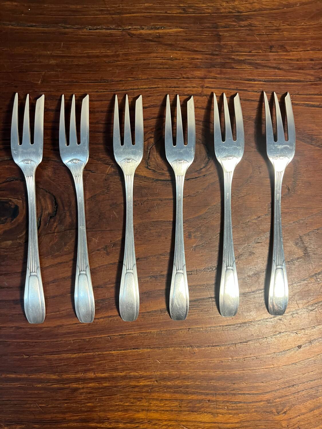 SFAM silver metal dessert cutlery