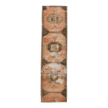 3x10 oriental vintage runner rug,84x318cm