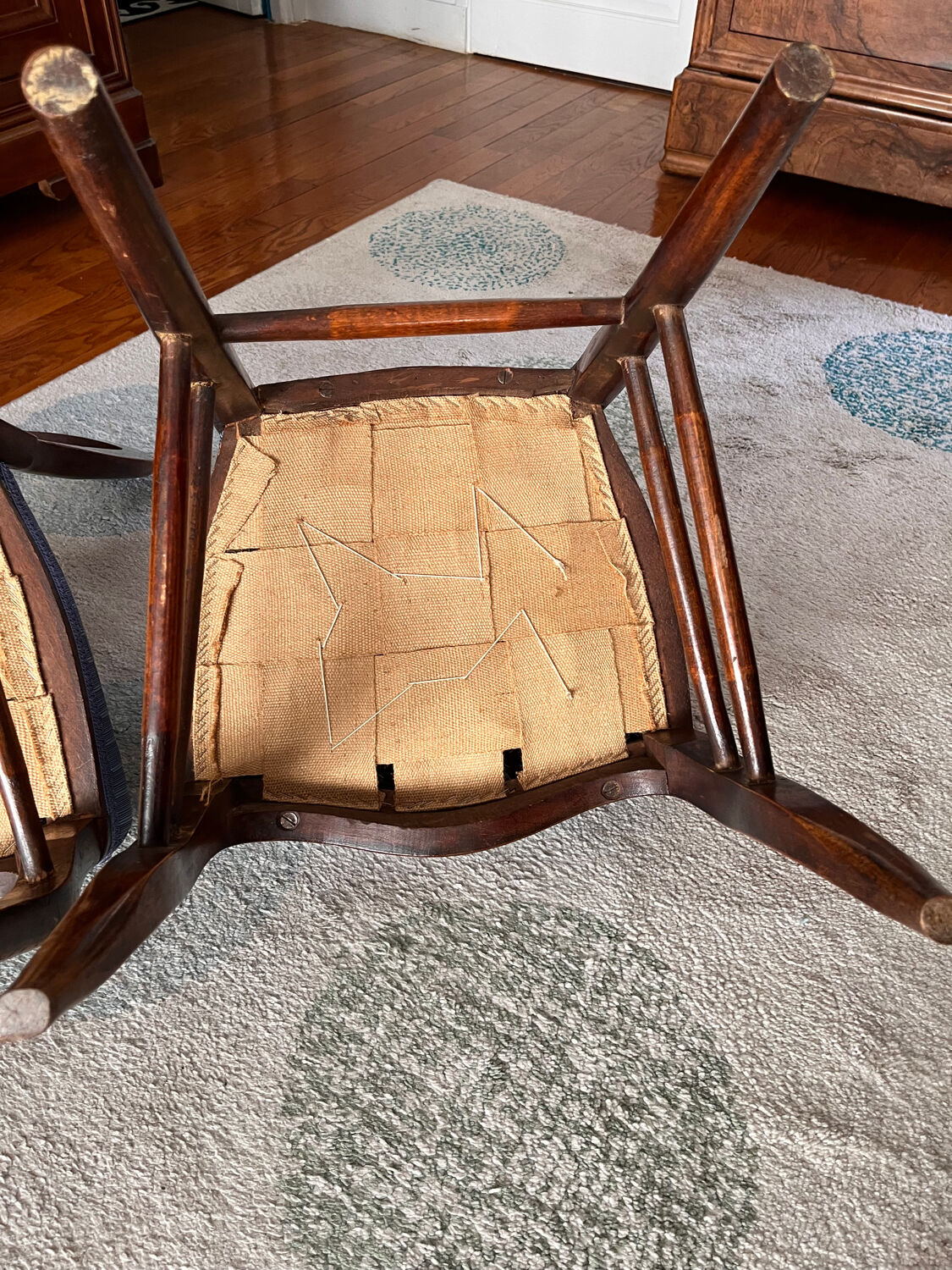 Lot de 2 chaises style Louis Philippe