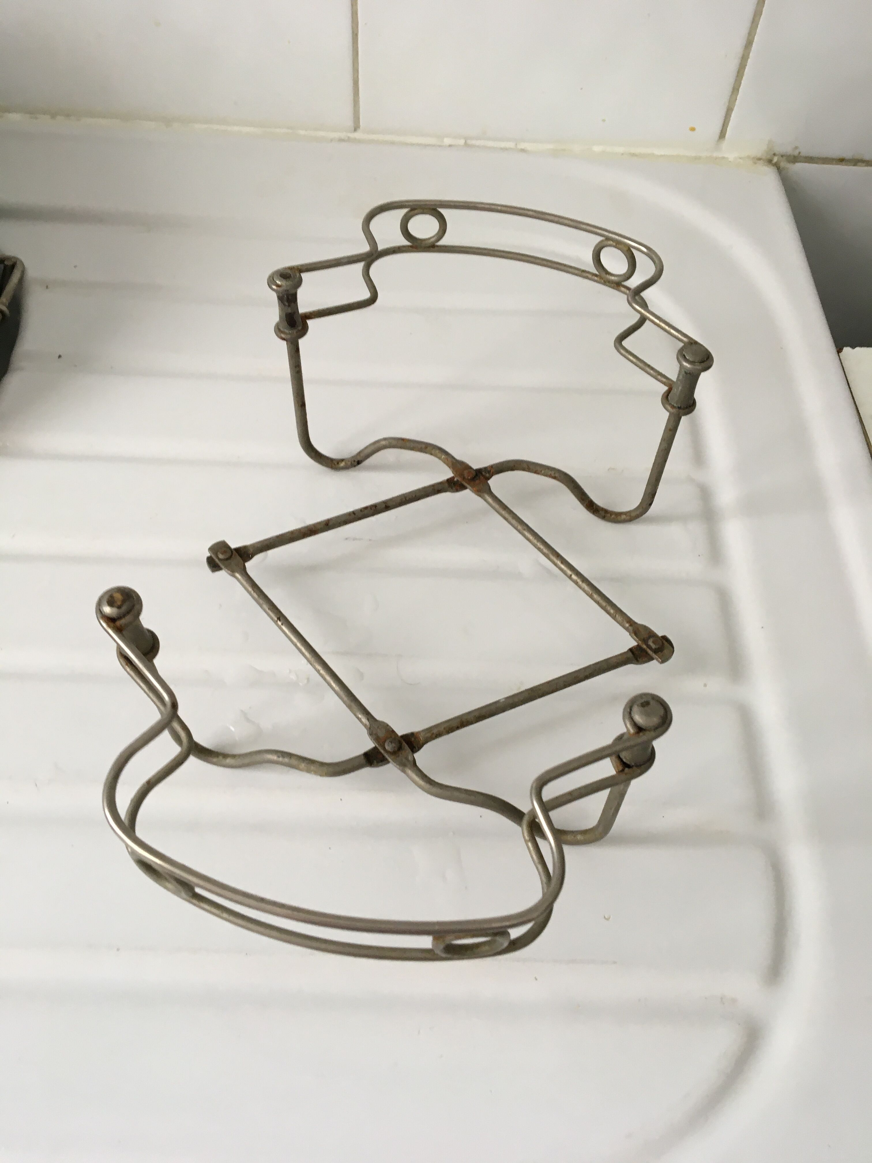 Vintage steel telescopic trifle