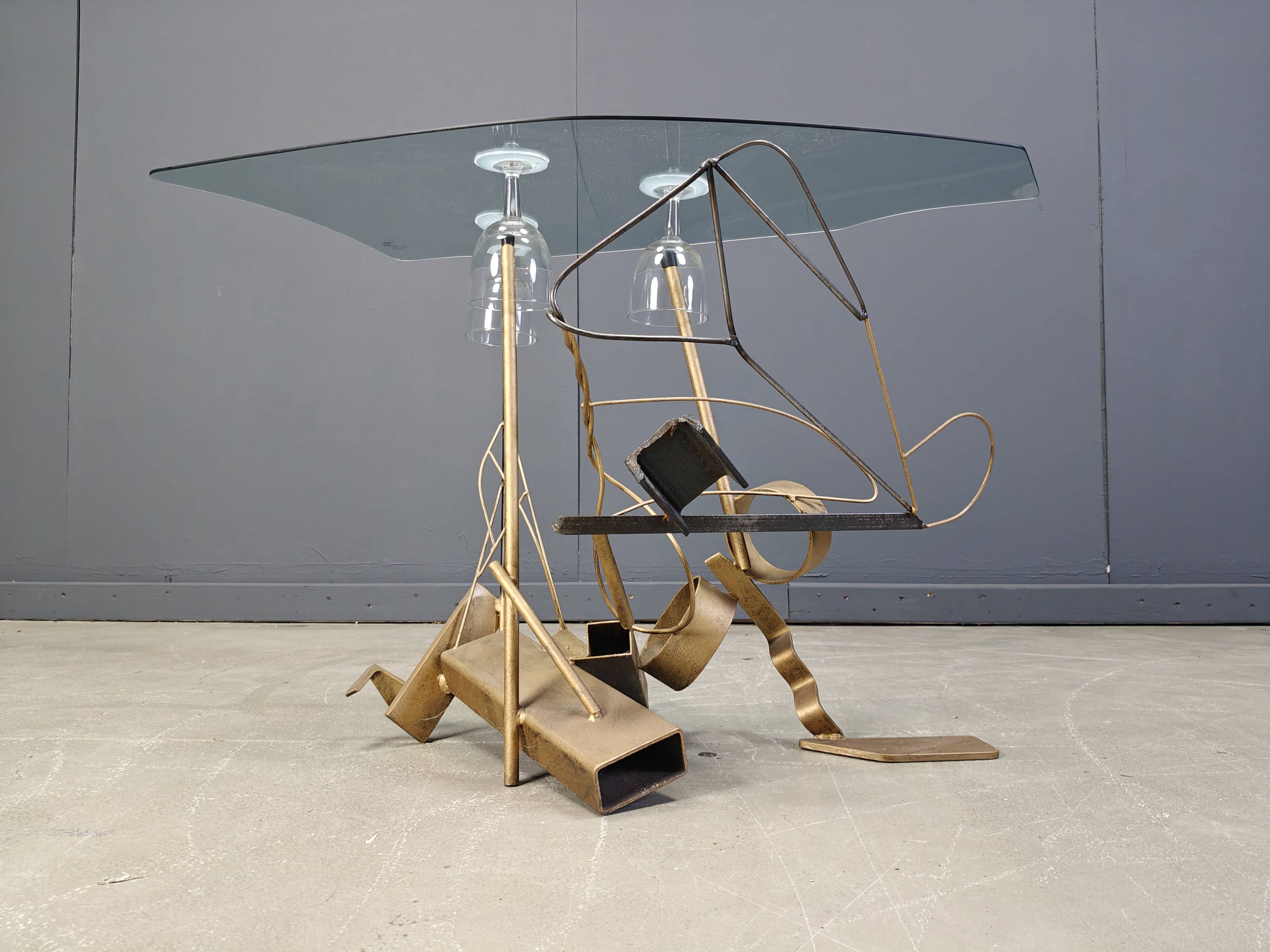 Ensemble de chaises longues sculpturales avec table basse, 1996