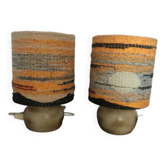 Pair of vintage bedside lamps