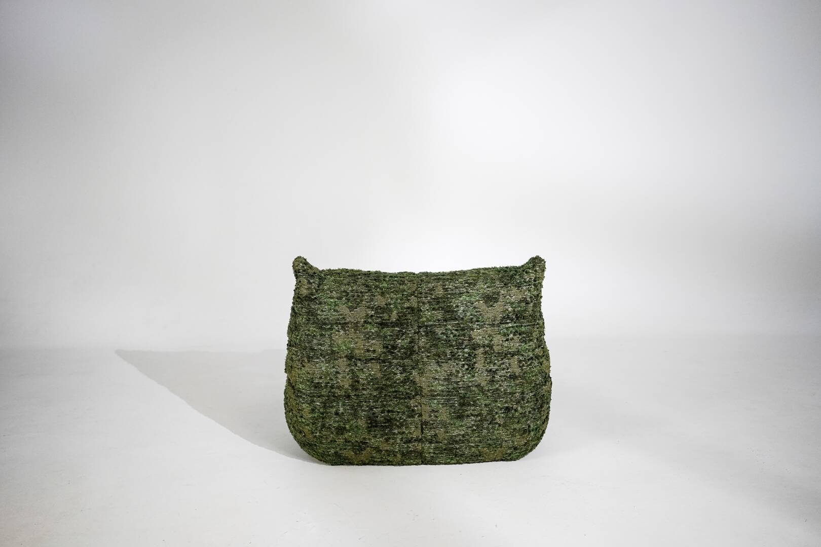 Ensemble de fauteuil et pouf Togo en tissu Heritage Wave