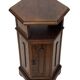 Vintage Hexagonal Side Cabinet with Door Small Side Table Column