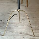 Lampadaire tripode laiton vintage